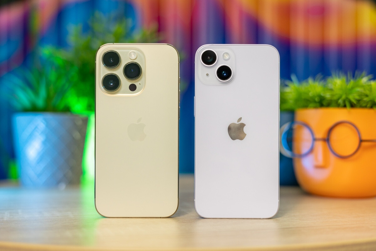 The iPhone 14 Pro (left) and iPhone 14 (right) are both MUCH more successful than the Galaxy S23 series.  - The latest list of the world's 10 best-selling smartphones includes four iPhones and six Samsungs.