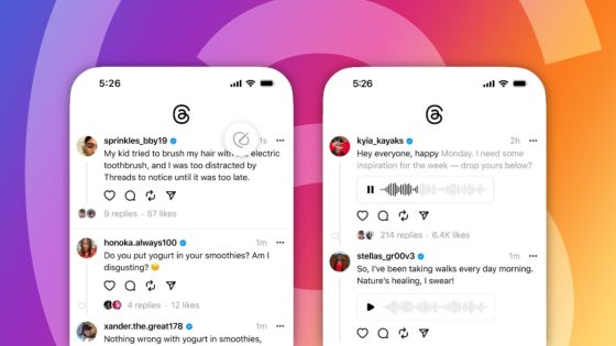 New Instagram Threads features this week: Edit and Voice
