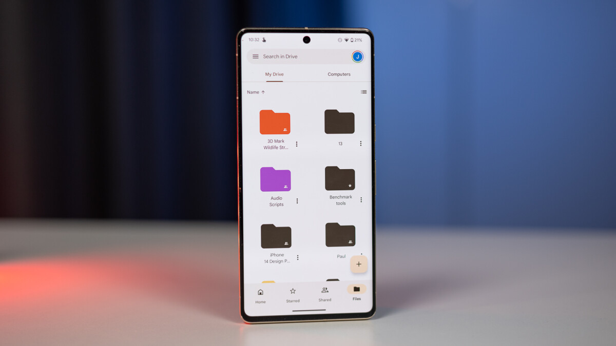 Google Drive for Android testing two-page layout