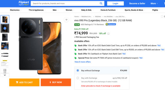 Vivo X90 Pro Now Available At Rs. 66,499: Here's How To Avail The Deal
