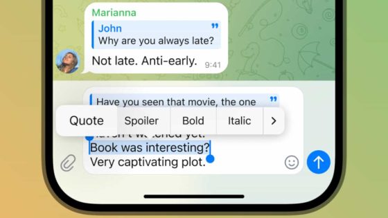 Telegram update adds reply and link previews improvements
