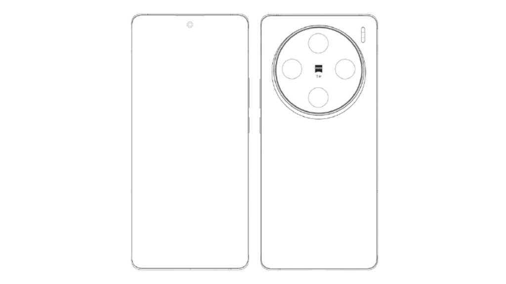 Vivo X100's Drawings Reveal A Circular Camera Cutout, Could Feature A 200MP Periscope Lens