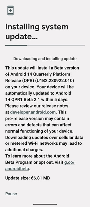 Android 14 QPR1 Beta 2.1 bug fix update available for Pixels, but not Pixel 8 and 8 Pro