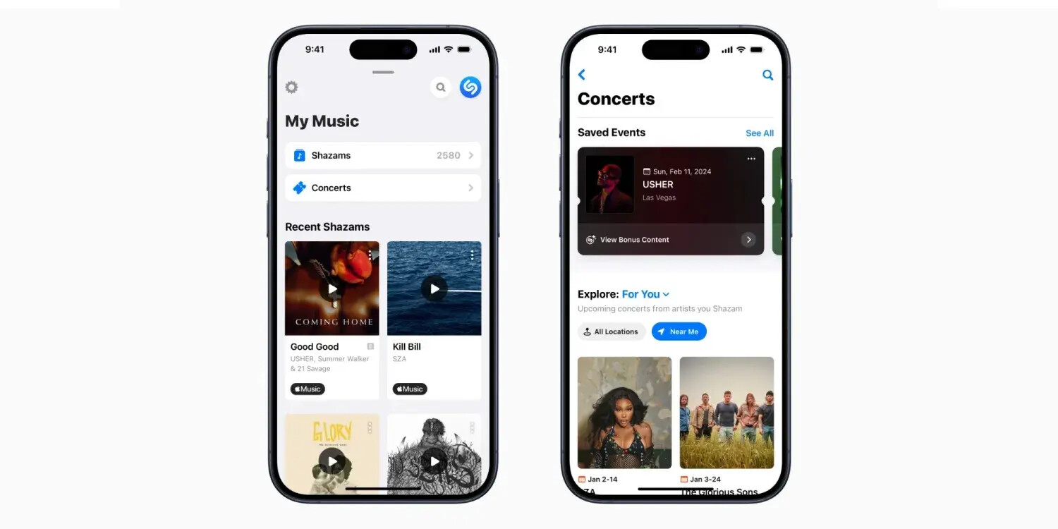 Apple's new Shazam update brings local live show recommendations