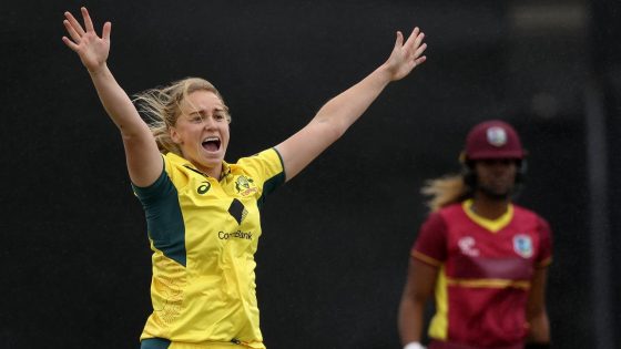 Kim Garth removed both West Indies openers in a scintillating display of new ball bowling. Picture: Martin Keep / Getty Images