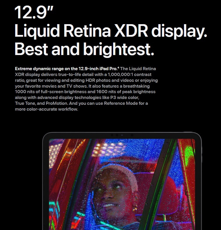 Apple Promotes Mini-LED Display on Newest 12.9-inch iPad Pro – Bonkers Report Says 2024 iPad Pro Models Will Use LCD Displays, Not OLED