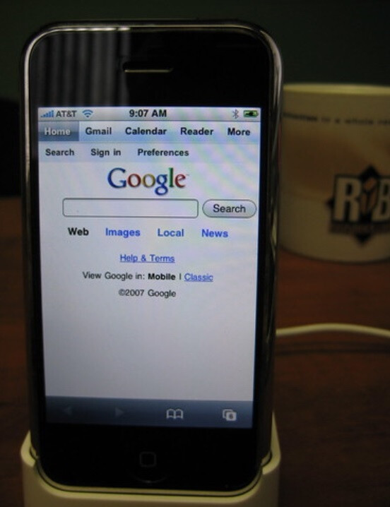 Google Search on the original iPhone in 2007. Image credit-Search Engine Land - Google CEO Pichai testifies in court: We already asked Apple to preload search on iOS