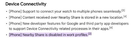 Google strengthens workspace security by disabling "Share nearby" in Android work profiles