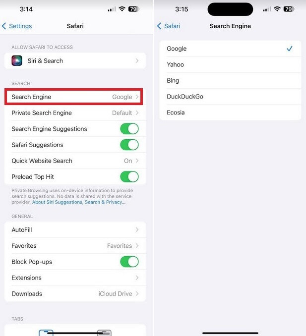 Changing the Default Search Engine on iOS is a Breeze - If you want to change your default search engine on iOS or Android, it's really quite simple