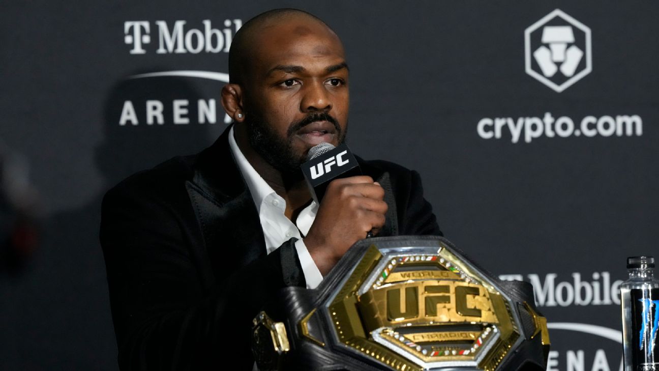 Jon Jones' fight vs. Stipe Miocic at UFC 295 off due to injury