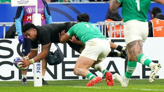 Mighty All Blacks outlast Ireland in monumental Rugby World Cup quarterfinal