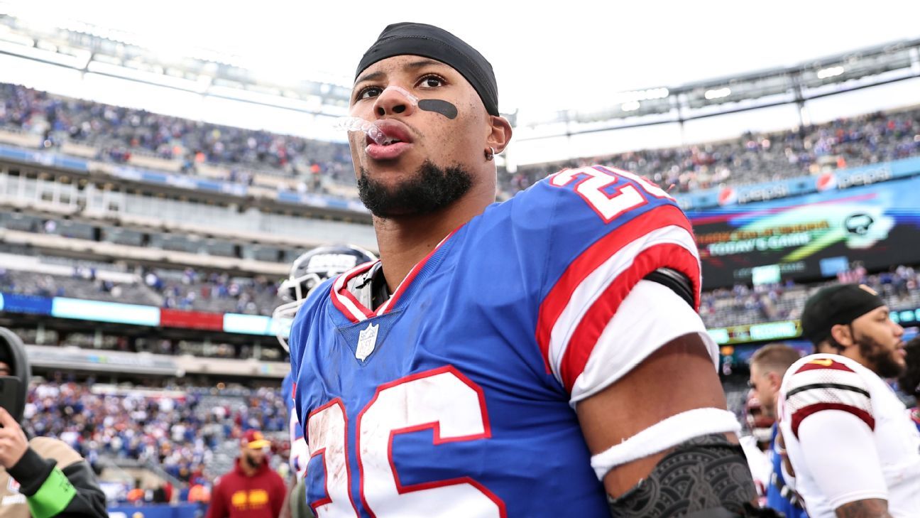 Saquon Barkley has no regrets about contract, hopes future is with Giants