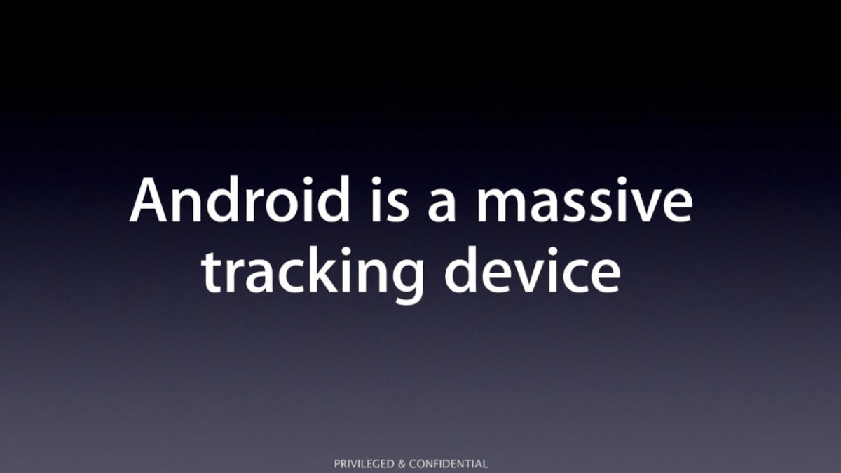 Slides from a 2013 internal Apple document show how it perceived Google