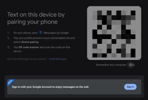 Pairing Google Messages on the web just got easier with account-based pairing