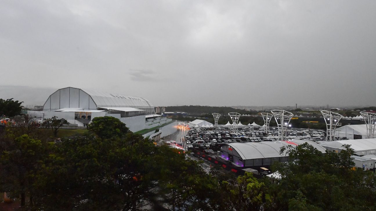 Interlagos grandstand roof collapses in rainstorm at F1's Sao Paulo GP