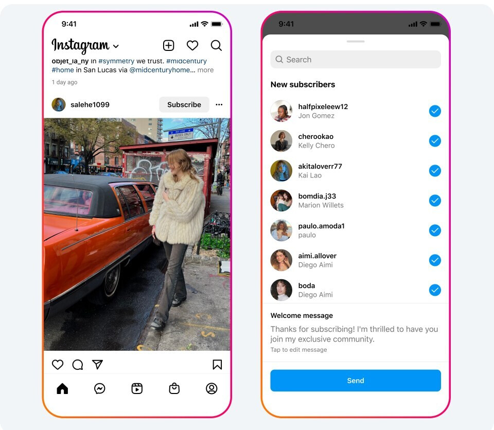 Image Credit – Meta – As Instagram hits 1 million paid subscriptions, Meta offers creators more ways to make money.
