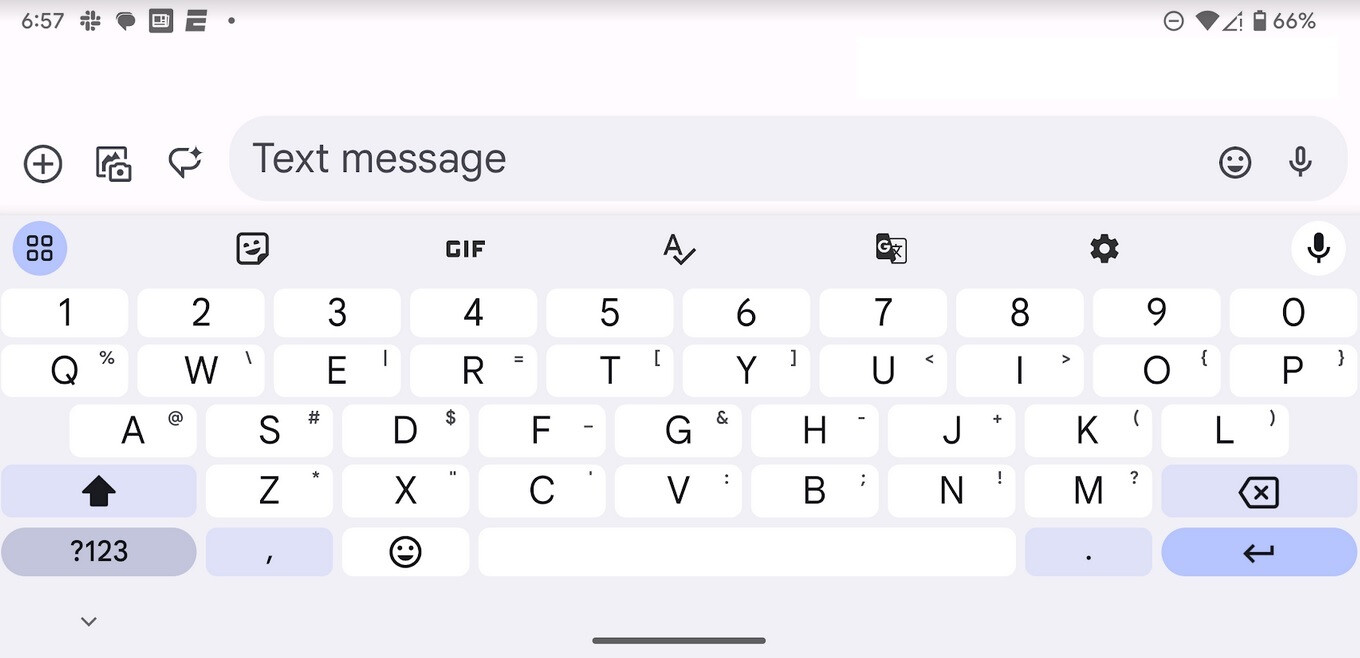 Full-Size Gboard QWERTY in Landscape Mode - New Gboard Feature Helps Android Users Typing in Landscape Mode