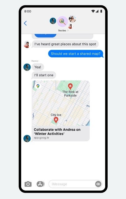 Plan a trip with friends using Google Maps' list feature - Three new features coming to Google Maps