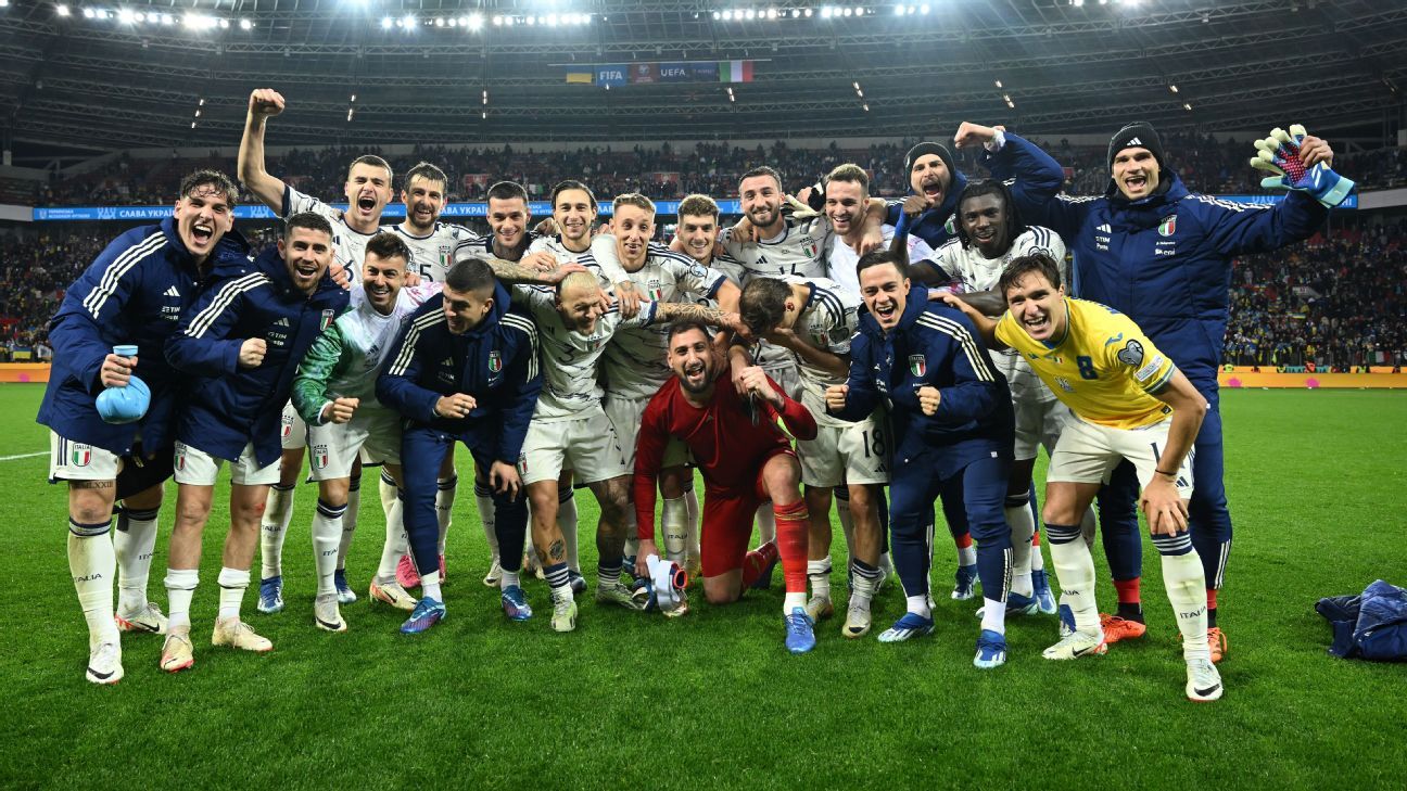 Stuttering Italy placed in Pot 4 for Euro 2024 finals draw