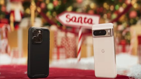 Celebrating the holidays with Pixel, iPhone finds out who gave the Google phone its AI features