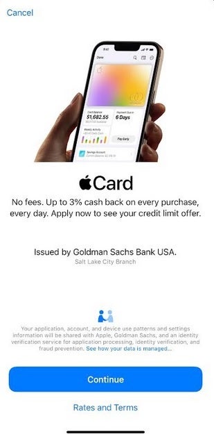 Request the Apple Card directly from the Wallet application on your iPhone - The Apple-Goldman Sachs partnership would come to an end;  new partner sought for the Apple Card