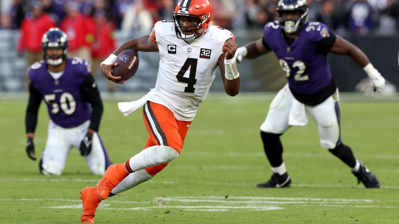 Browns QB Deshaun Watson undergoing MRI on left ankle