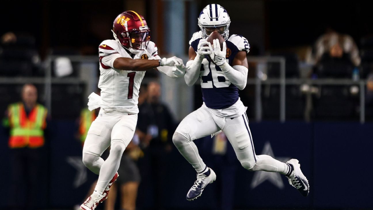 Cowboys' DaRon Bland sets single-season record with 5th pick-6