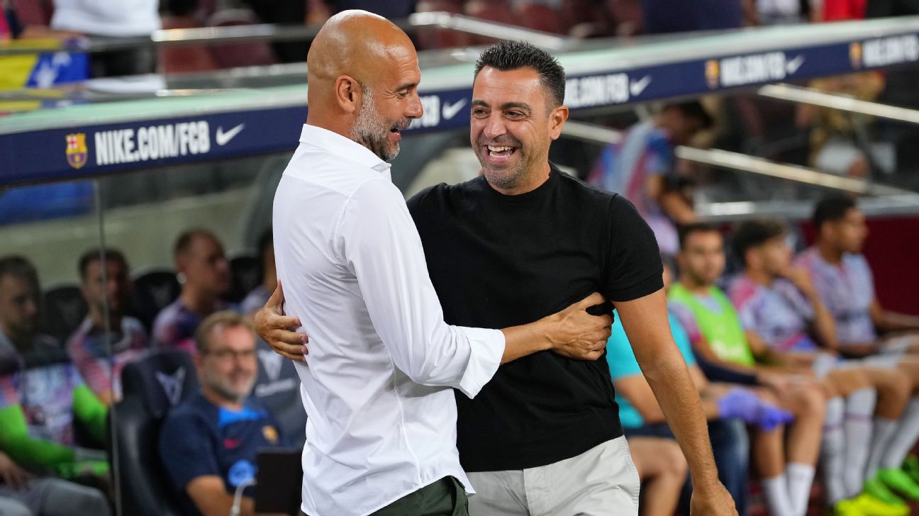 Have Barca's coaching, talent losses been Man City's gain?