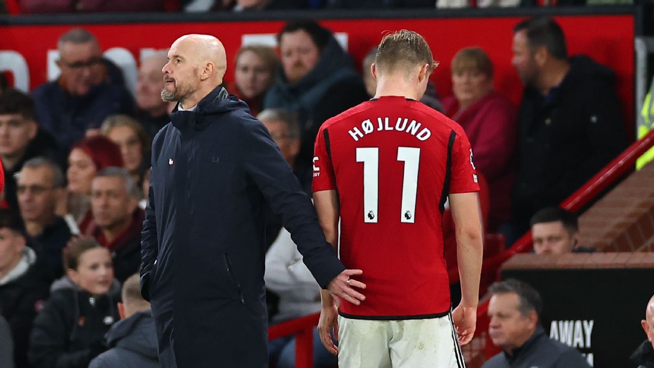 Man United suffer Højlund, Eriksen injury blow in Luton win