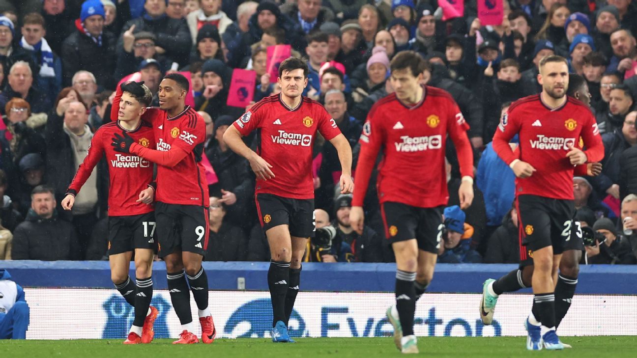 Man United's Garnacho channels Rooney with overhead goal