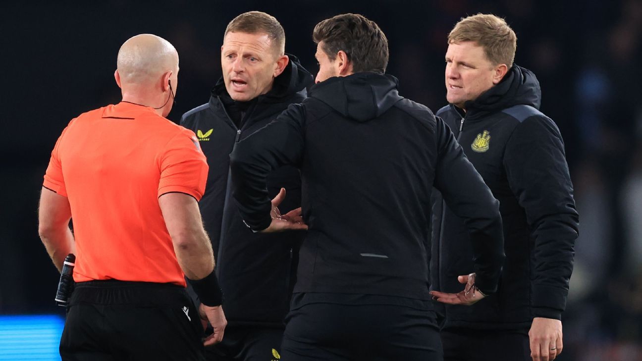 Newcastle's Howe unhappy with 'poor decision' for PSG penalty