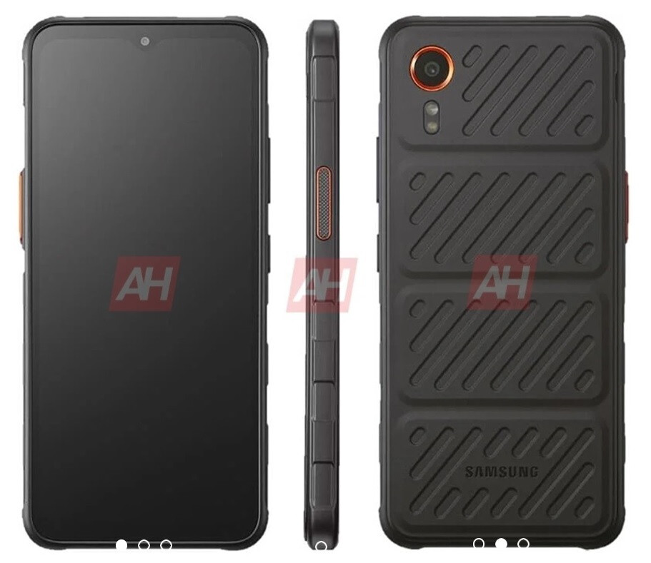 Galaxy Xcover 7 Rugged Renders - The rugged Galaxy Xcover 7 showcases a device with replaceable battery, military-grade