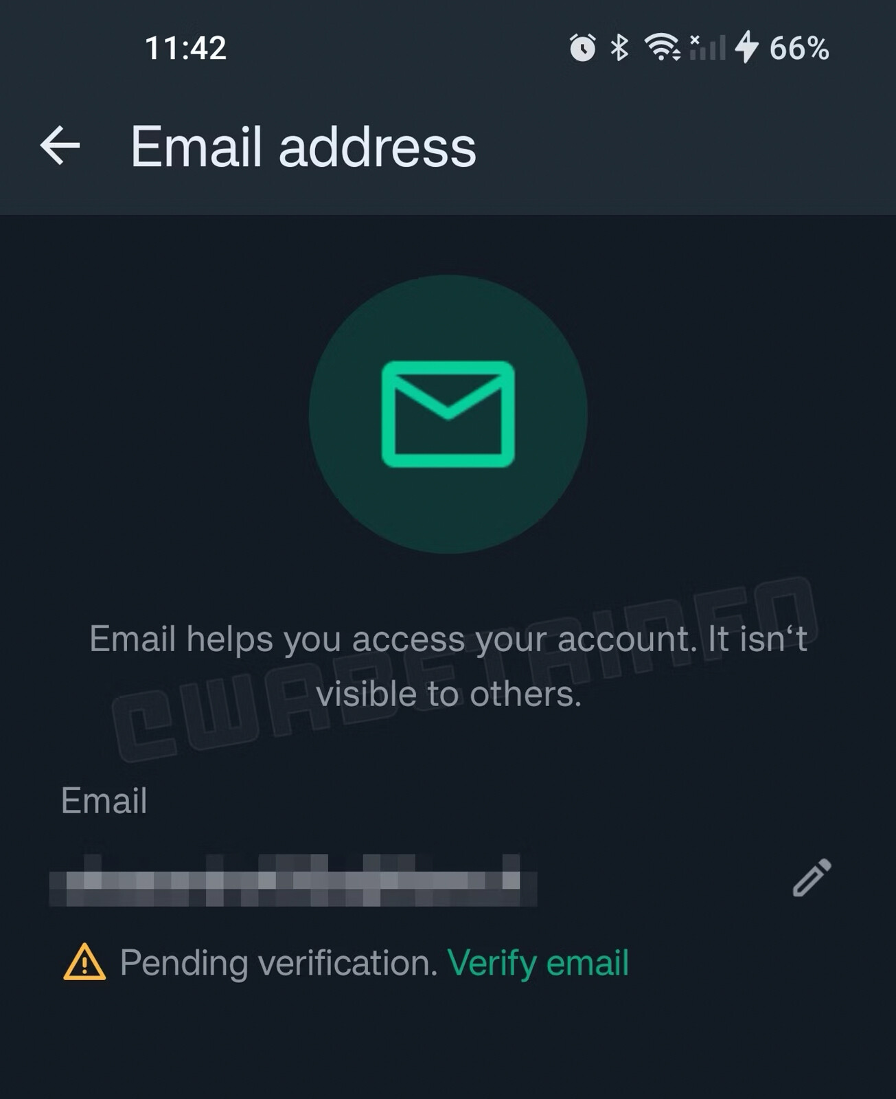 WhatsApp email verification feature in preparation;  reaches more beta testers on Android
