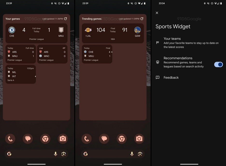 Sports Widget Will Let You Follow Teams You're Interested In - Hidden Code Reveals Sports Fans Will Soon Get A Cool New Widget For Their Android Home Screens