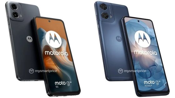 Motorola’s upcoming Moto G24 and Moto G34 leaked in high-res renders