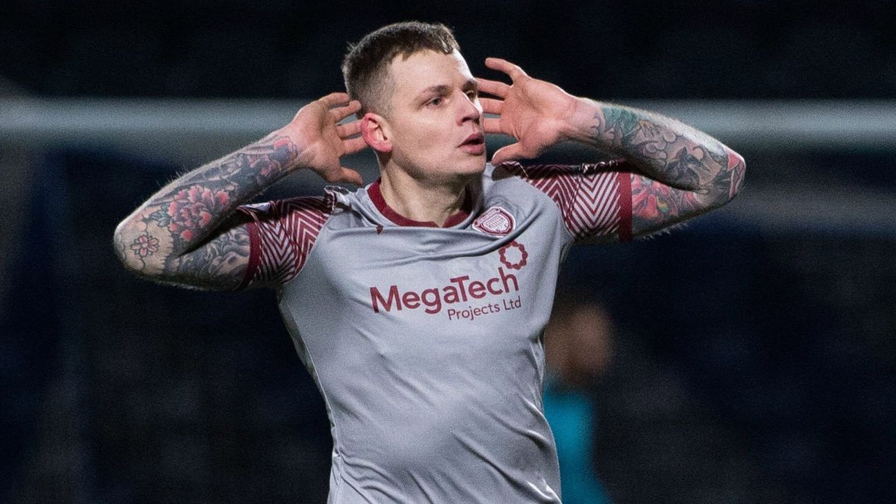 Substitute Arbroath goalkeeper comes on, scores 35-yard screamer