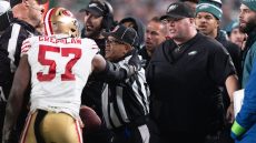 49ers' Dre Greenlaw, Eagles security head ejected after scuffle