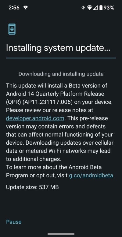 Android 14 QPR2 Beta 2 system update on the Pixel Fold – Android 14 QPR2 Beta 2 is now available for your eligible Pixel devices