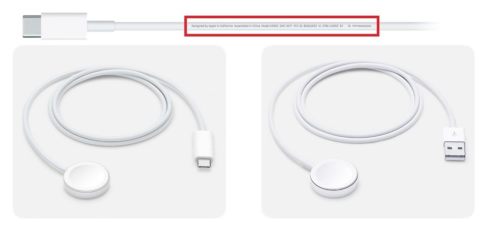 Legitimate Apple Watch chargers made by Apple – Apple warns Apple Watch owners not to use a fake or counterfeit charger