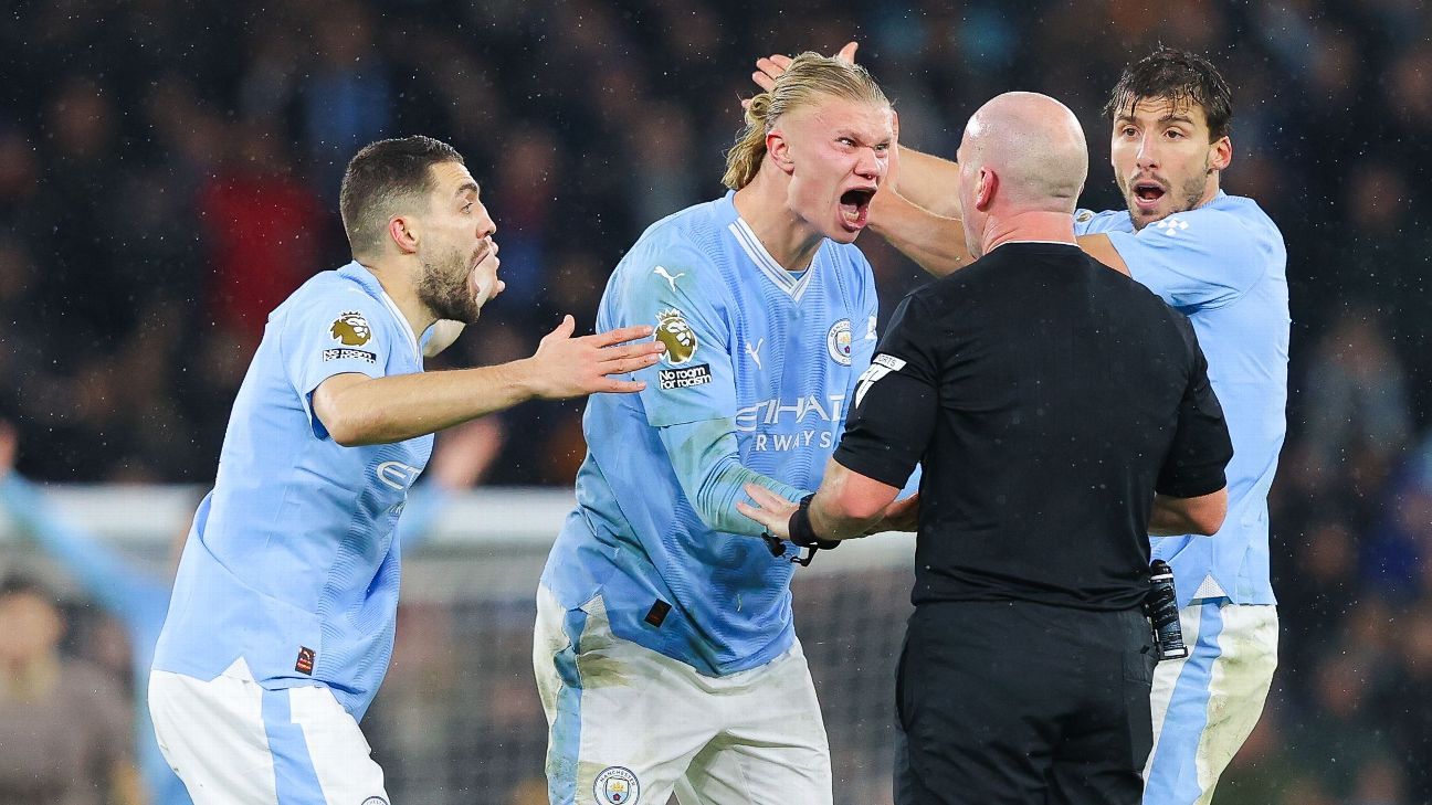FA could charge Haaland for bashing ref after Spurs-City draw