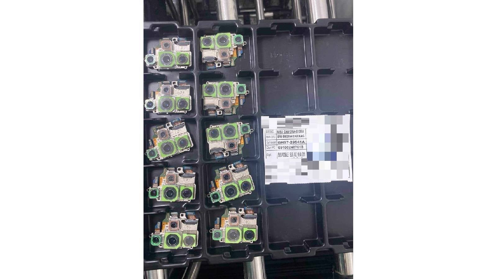 Image Likely Taken at a Factory Shows Galaxy S24 Ultra's Camera Array – Galaxy S24 Ultra Factory Leak Appears to Confirm Worst Suspicions About Phone