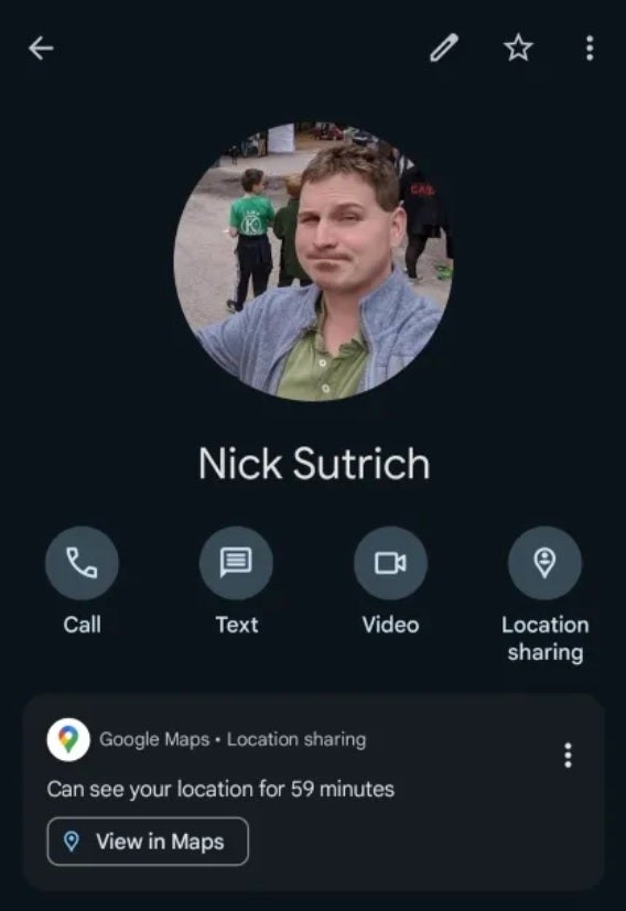 Find the location of your friends and family in the Google Contacts app.  Image credit-Android Central – Google Contacts app can guide you to the location of friends and family