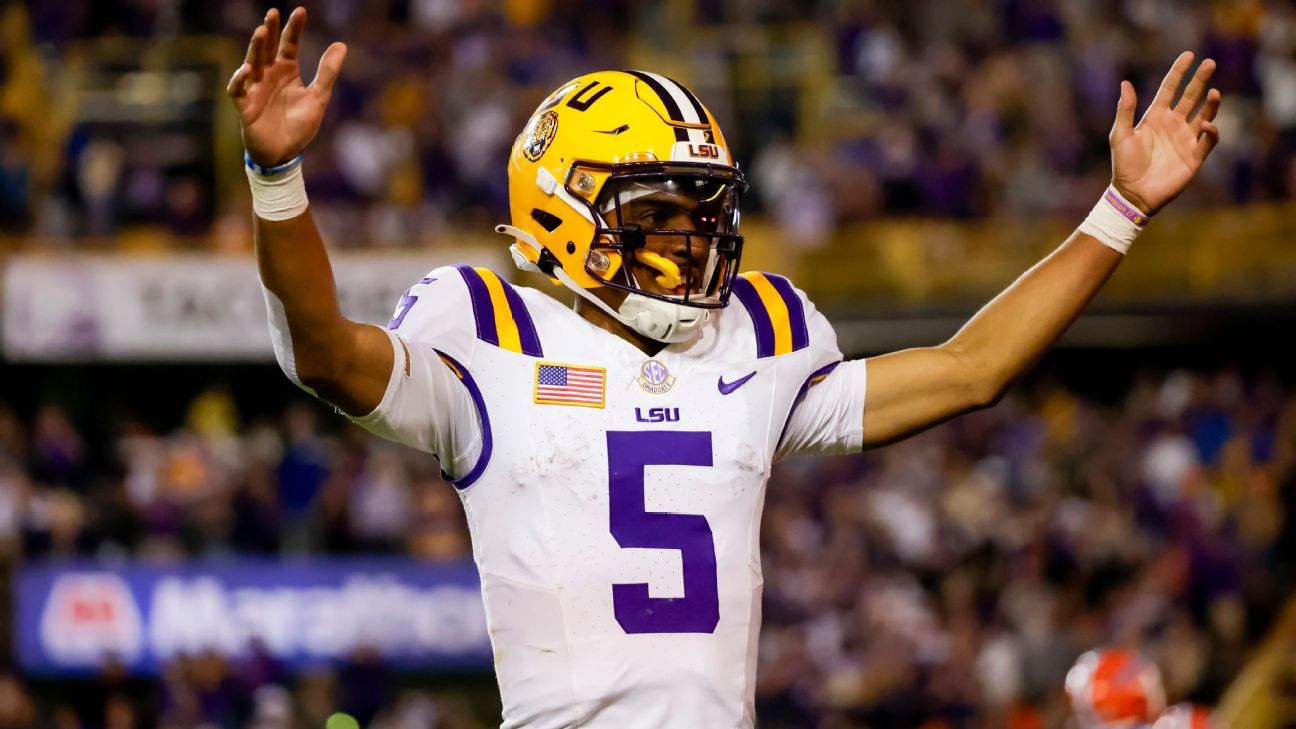 Heisman Trophy names Daniels, Harrison Jr., Nix as finalists