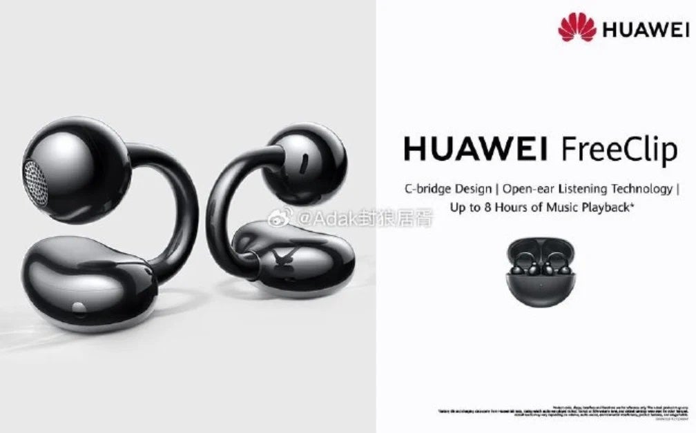 Huawei enters open earbud territory with this leaked FreeClip buds