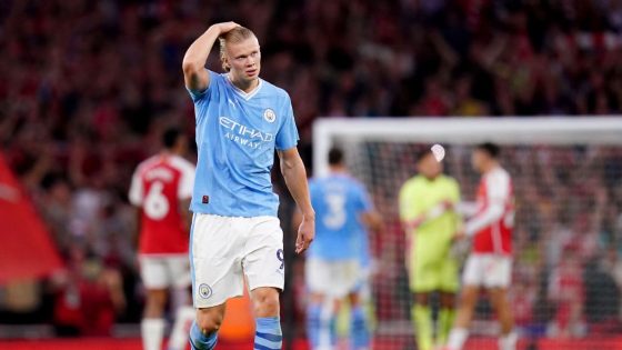 Manchester City's injured Erling Haaland still not training