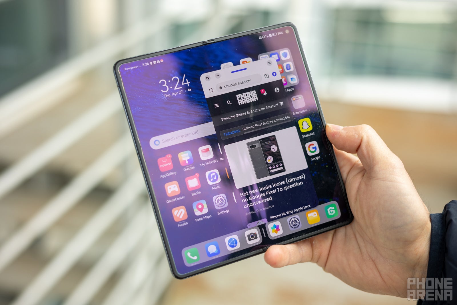(Image credit – PhoneArena) Huawei's Mate X3 was one of the few new foldables with a nearly crease-free design – PhoneArena 2023 "Flagship killer" Awards: The Most Underrated Phones on the Market