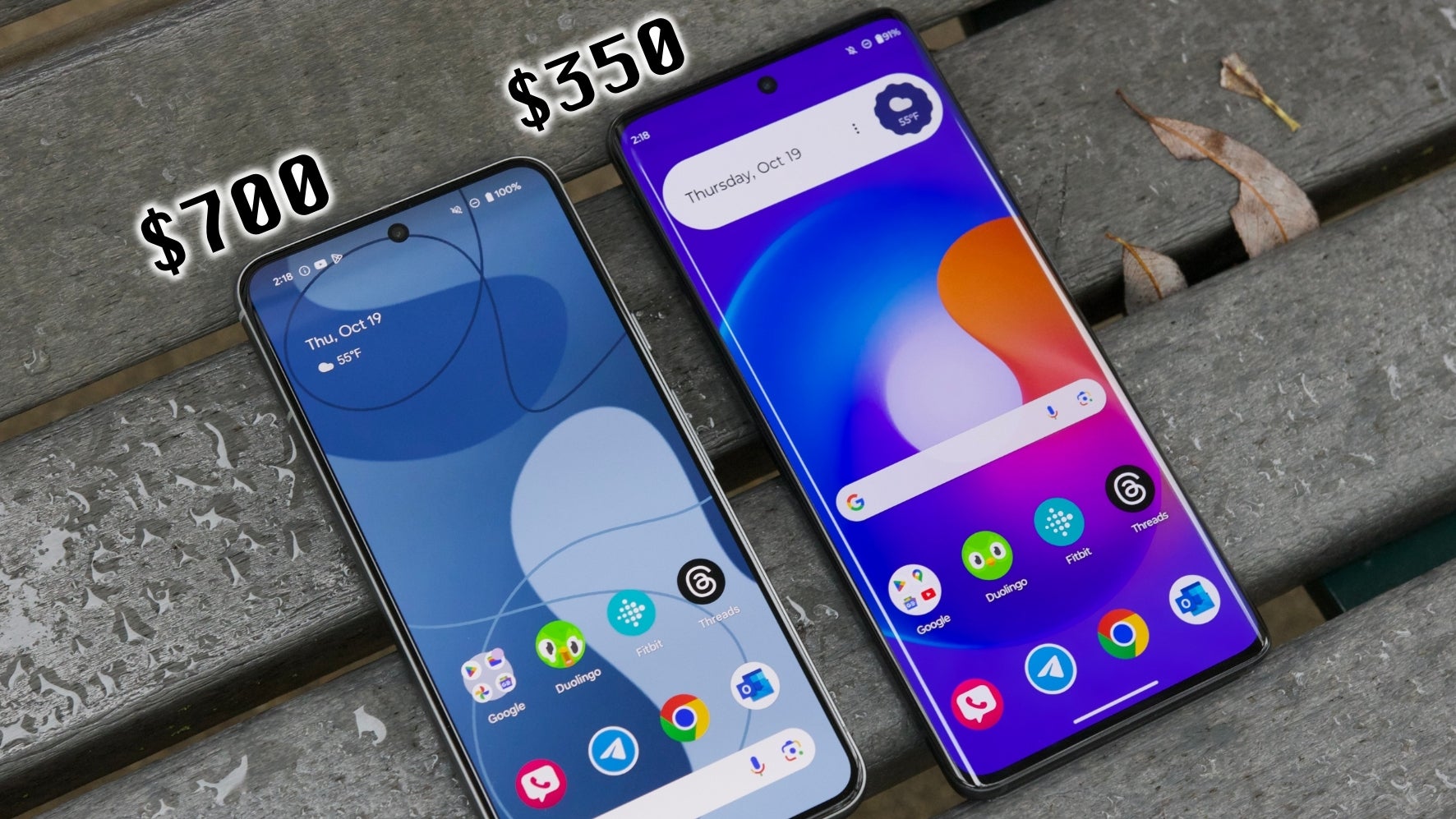 Les écrans incurvés ne sont plus exclusifs aux téléphones phares haut de gamme.  En fait, c’est tout le contraire.  Pixel 8 (à gauche), Motorola Edge 2023 / Edge 40 (à droite).  - Les téléphones Galaxy S24 disent adieu aux écrans incurvés après 10 ans - la fonctionnalité la plus originale de Samsung