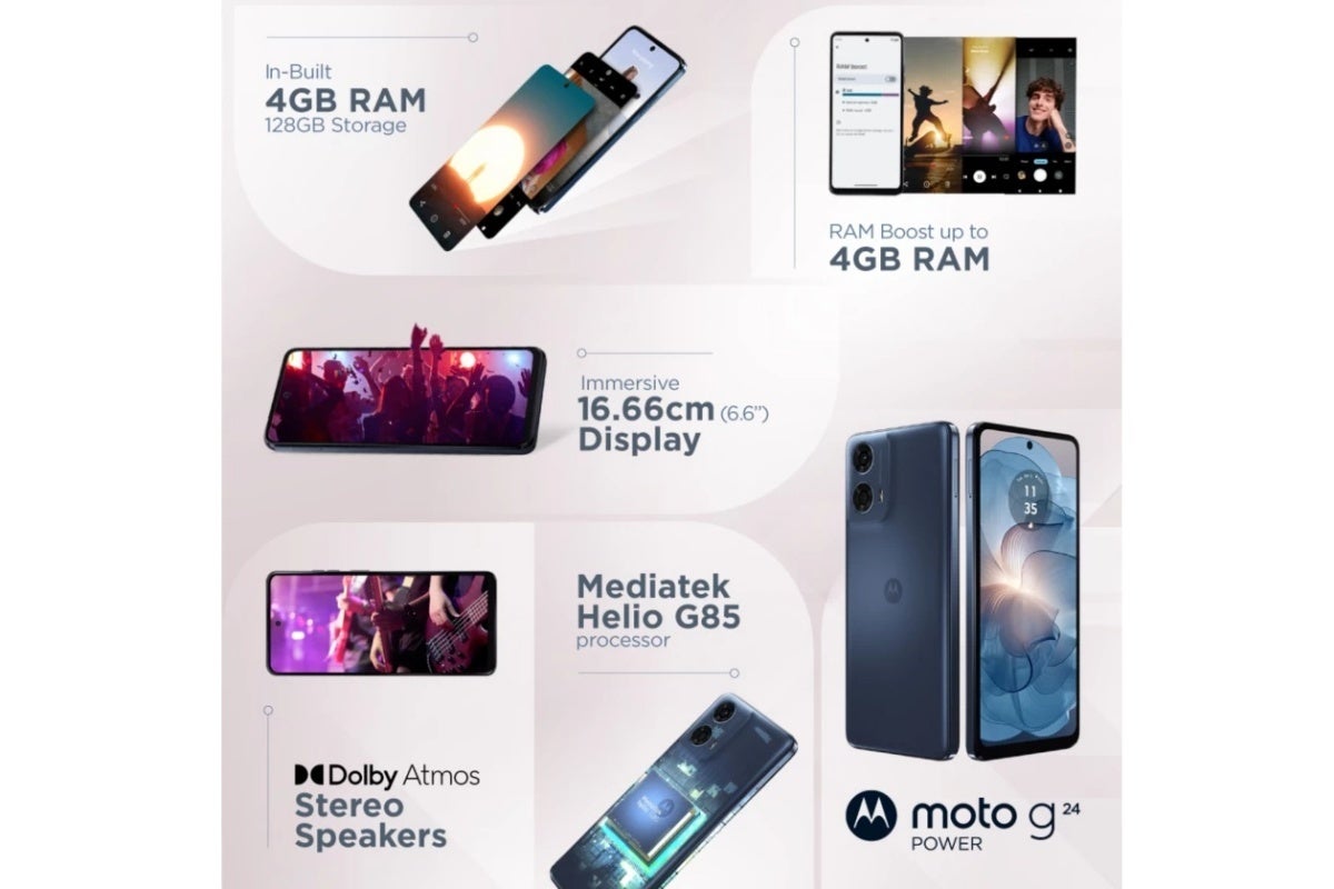 Motorola's new big-battery mid-range Moto G24 Power is even cheaper than expected