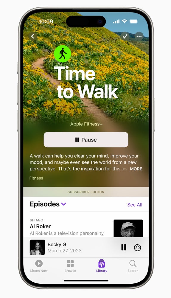 Apple Fitness+ adds a bunch of new content and makes some episodes of Time to Walk free
