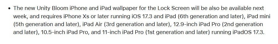 Apple reveals iOS 17.3 will be released the week of January 22 - Apple's footnote reveals when to expect iOS 17.3 to be released